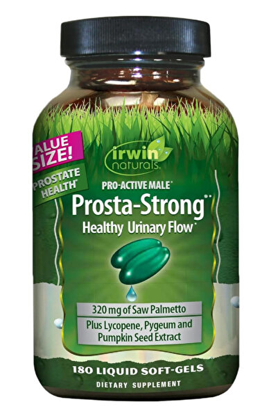 Irwin Naturals Prosta-Strong - 180 Softgels - Prostate Health - Saw Palmetto ...