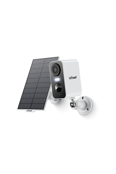 ie Geek ieGeek battery-powered solar surveillance camera with solar panel