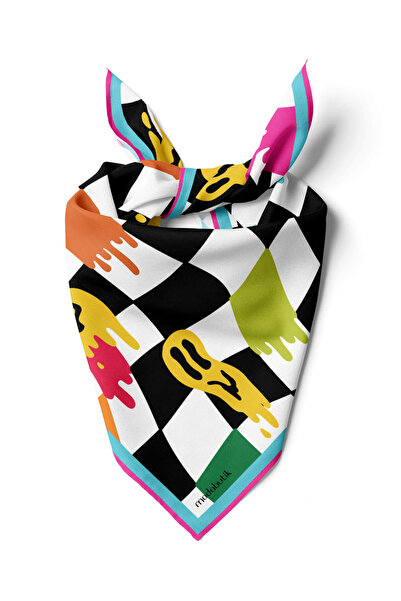 Modabutik A112 Smiley Desenli Bandana