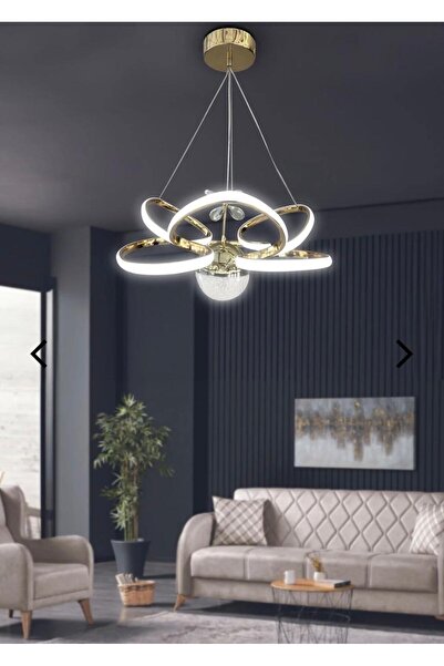 AVİZEM TAÇ MODEL 3 RENKLİ TEK TOPLU LÜX SARKIT AVİZE KROM