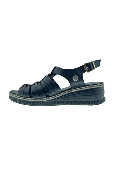Mammamia Sandale din piele pentru femei - Culoare neagră - D25YS-2545-LX