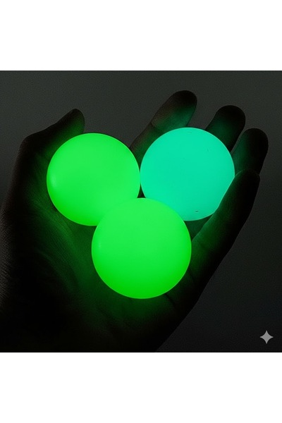 visionsa كرات مضيئة لاصقه للسقف 3 قطع أخضر