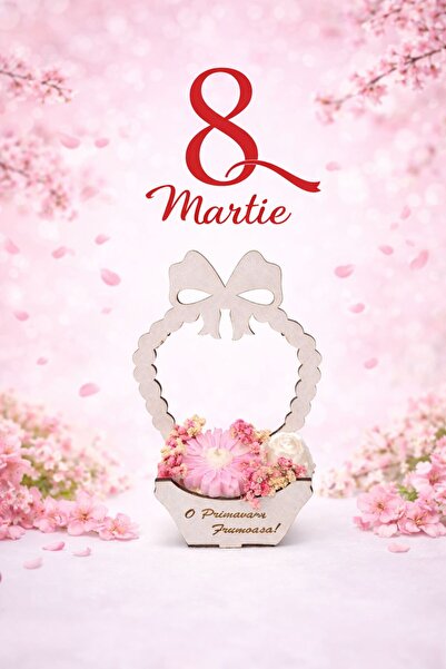 OEM Aranjament floral parfumat din ceara de soia naturala,8 Martie,Ziua Mamei...