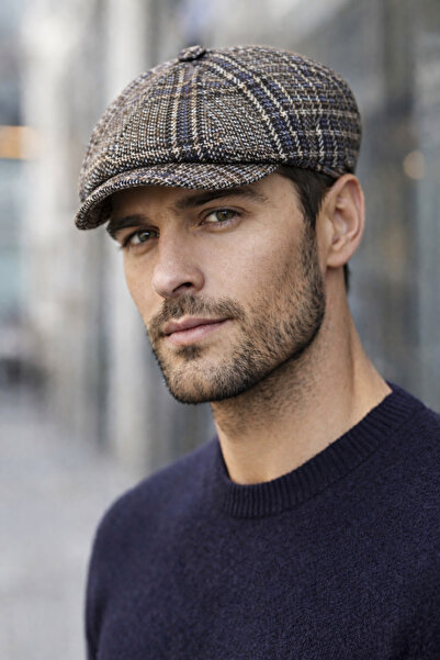 Capstories قبعة رجالية باللون البني مقاس M - L متطابقة مع الظهر المرن