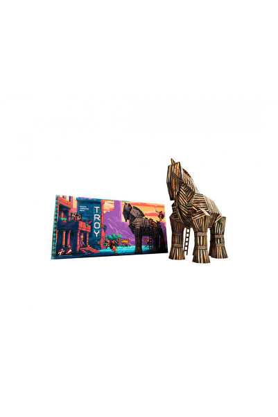 umbum 3D Yapboz Truva Atı Troy Gerçekçi Kartondan Model