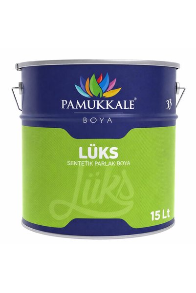 Pamukkale Lüks Parlak Sentetik Yağlı Boya 15 Lt 95 Gloss Parlament Mavi Ral 5013