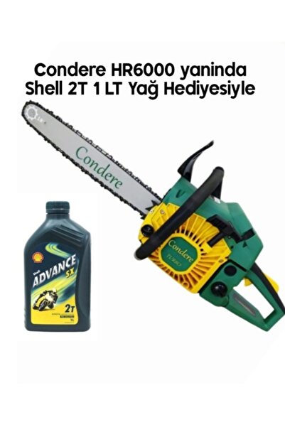 Condere HR6000 Turbo Motorlu Testere 3.2 Hp