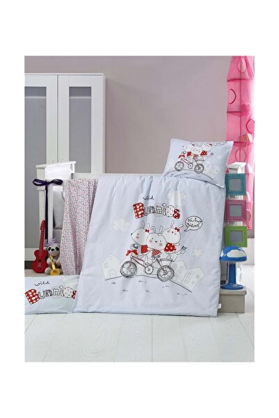 Recos Bunnies Cloth Boxed Baby Bedding Set Blue