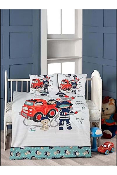 Recos Best Team Pano Kutulu Baby Duvet Cover Set Ecru