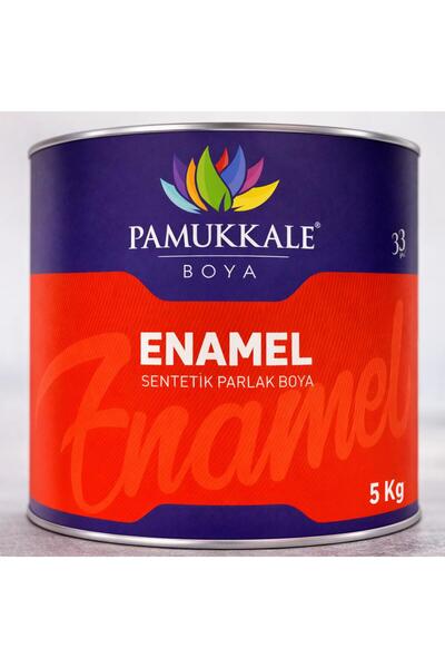 Pamukkale Enamel Sentetik Parlak Yağlı Boya 5 Kg Antrasit Gri Ral 7016