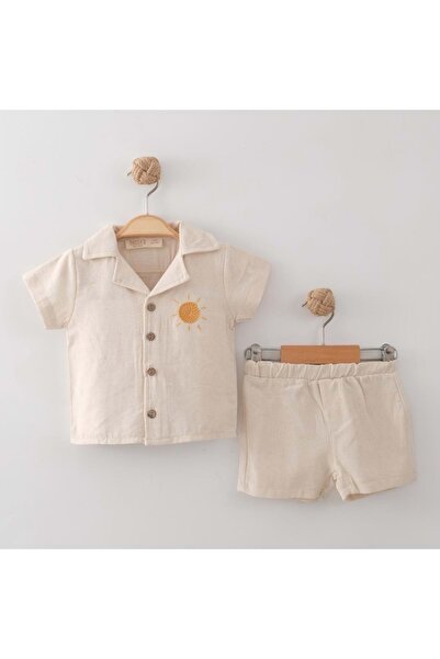 Necix's طقم GÜNEŞ المكون من قطعتين (علوي وسفلي) لون إكرو