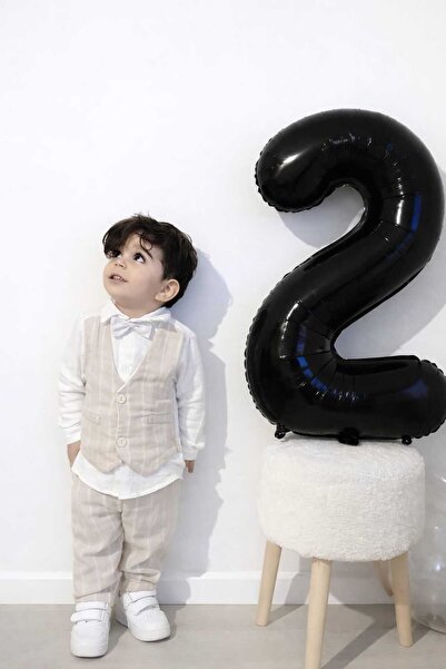 TANIŞ BEBE طقم من قطعتين مع ربطة عنق طقم فيست (بوتيك)