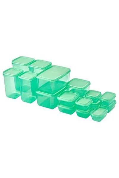 IKEA Pruta 17 Pieces Green Storage Container 60149673