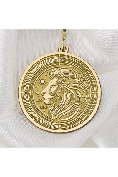 Jaune 925 Ayar Gümüş Aslan Burcu Kolye | Kadın Burç Kolyesi | Hediye