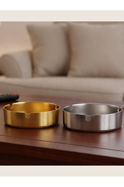 mucit home Χρυσός τασάκι & Ασημένιος επιμεταλλωμένος με 100% τιτάνιο