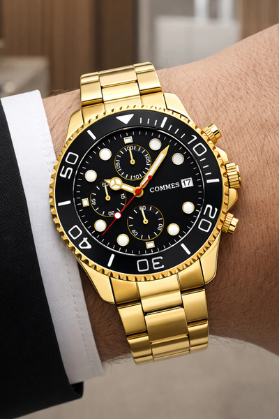 COMMES Renkli Cam Erkek Kol Saati Fonksiyonlar Aktif Bileklik Hediyesi Ile Sd...