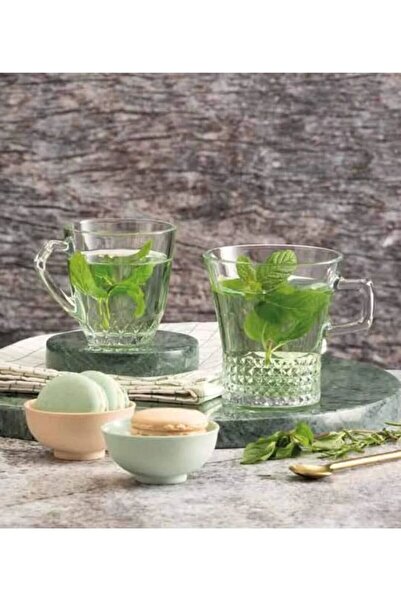 Paşabahçe 55703 Kuvars 2 Li Kulplu Cam Kupa 250cc