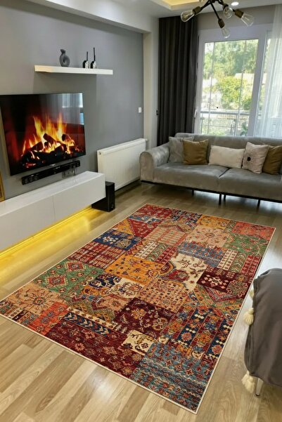 Dally Home DİJİTAL BASKILI ÇOK RENKLİ Kaymaz Taban Yıkanabilir Modern Mutfak ...