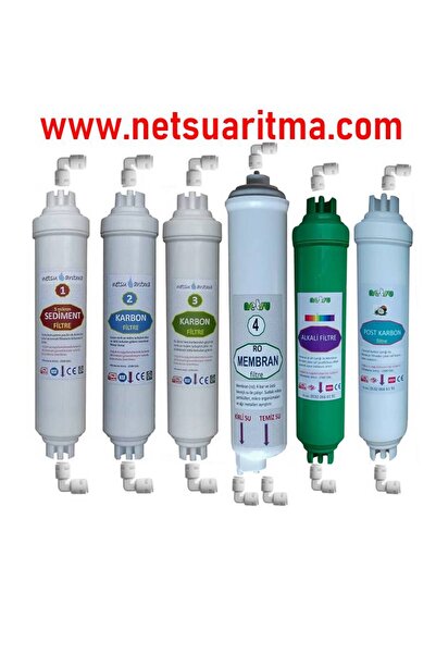 netsu arıtma -bms uyumlu filtre, tezgah üstü veya tezgah altı filtresi, 6 lı ...
