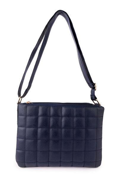 Gondol Women's Quilted Daily Stylish Bag Ald.4550 Navy Blue