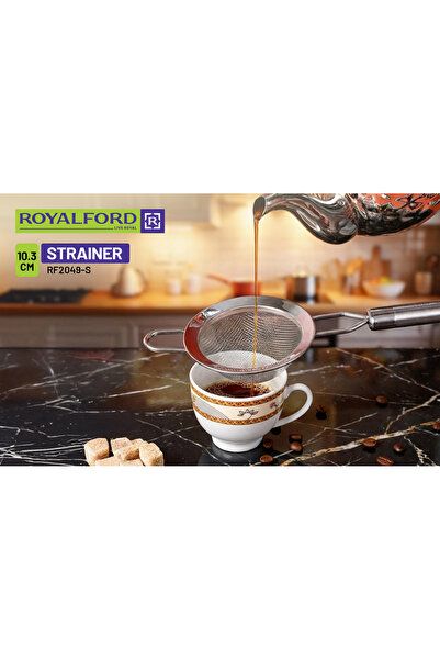 ROYALFORD Stainless Steel Tea Strainer 10.3CM RF2049-S10.3