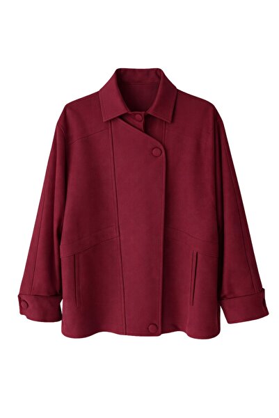 Retrobird معطف سترة بومبر نسائي باللون العنابي