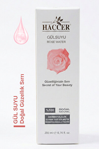 Haccer Doğal Gül Suyu Gözenek Sıkılaştırıcı Tonik
