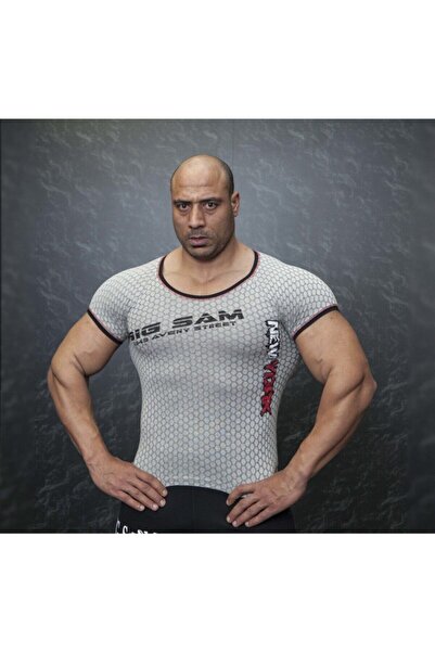 Big Sam Armor Patterned Fitness T-Shirt 2881