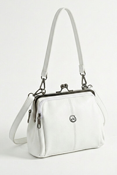 By Hakan Tn-206 Scholar Women's Shoulder Bag Clip Hand Bag Crossbody Bag White