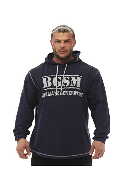 Big Sam سويت شيرت شتوي بغطاء للرأس للرجال باللون الكحلي Big Sam 4726