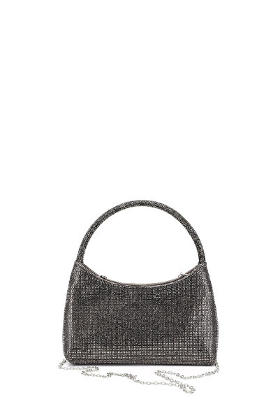 GÖNDERİ(R) Geantă de seară pentru femei, cu lanț lung de platină și curea de ...