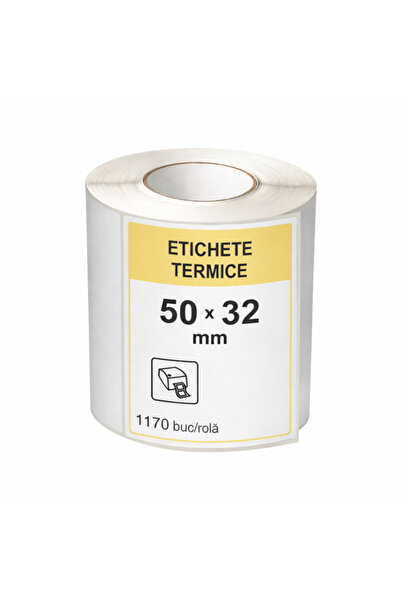 PROCART Etichete termice 50x32 mm, rolă 1170 bucăți, autoadezive