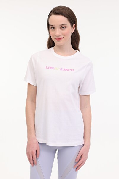 lumberjack WL VENUS 11MD1052 5FX Ecru γυναικείο κοντομάνικο μπλουζάκι