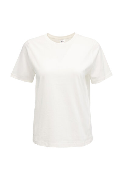 Reebok VERK TEE Ekru Kadın Kısa Kol T-Shirt