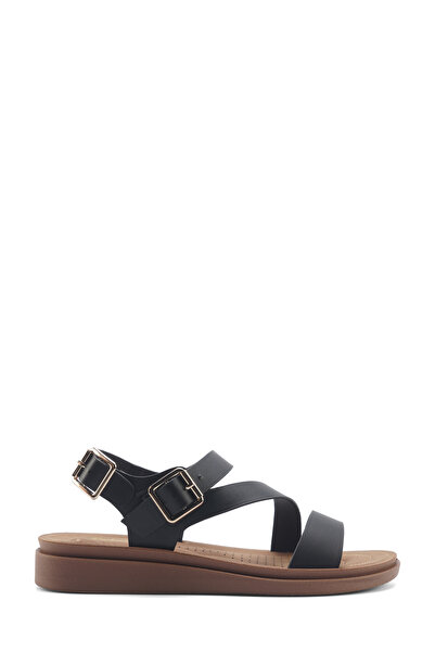 Polaris 166925.Z5FX Crne ženske udobne Sandale