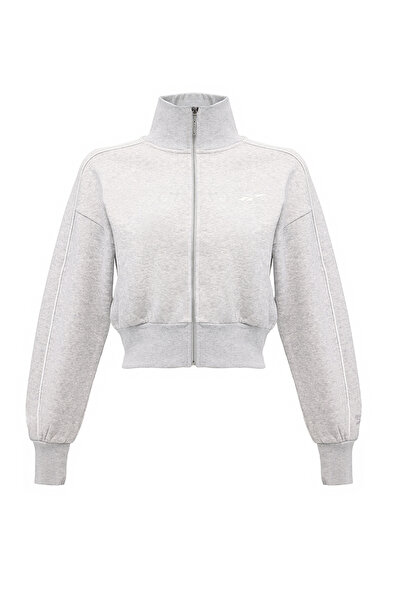 Reebok BROOKLYN CROPPED BOMBER Gri Kadın Eşofman Üstü