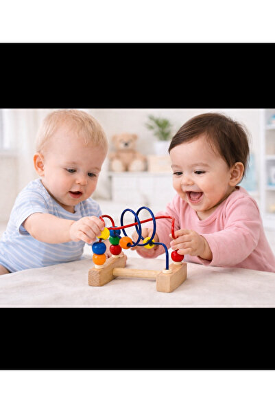 Zuzu Toys خرز خشبي صغير تعليمي وذكي للتنسيق 12 سم