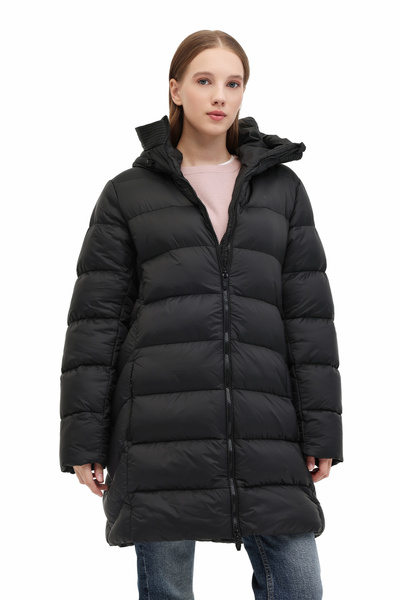 Kinetix WL 4WJ22906 Siyah Kadın Uzun Kaban