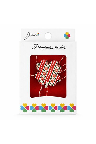 Flippy Martisor Small Brooch in Box, Brooch Size 2.5-3 cm, Metal Material, Tr...