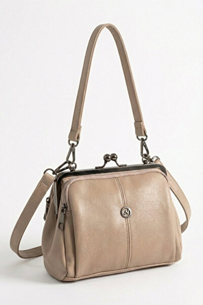 By Hakan TN-206 BURSLU حقيبة كتف نسائية بمشبك حقيبة يد كروس حقيبة رملية