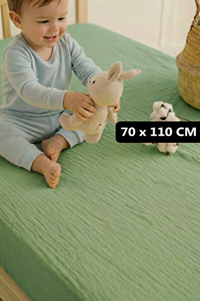 Soho Organics Müslin Lastikli Çarşaf - 70x110 cm | Yatak Yüksekliği 10-15 CM ...