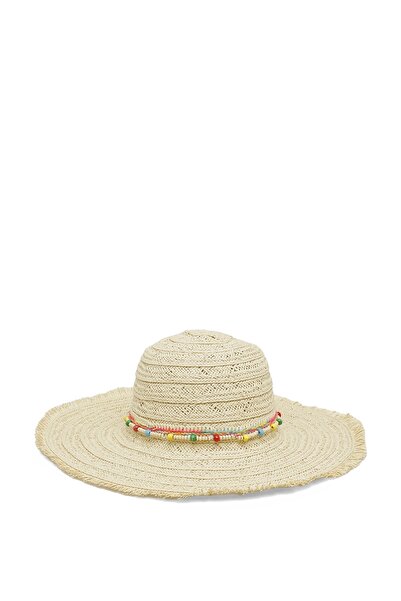 Butigo MARAKESH STRAW HAT-W 4FX Bej Kadın Hasır Şapka