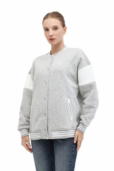 Kinetix WL 18KOPSAL BTS-K7 5PR Gri Kadın Eşofman Üstü