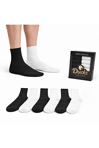 KaeLaurean Muške čarape od 6 komada Pamuk u kutiji, bez elastike Bez šavova b...