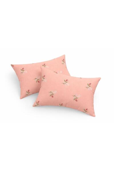 Eponj Home 2li Yastık Kılıfı Alanur Kombin Pembe