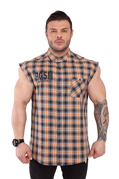 Big Sam Erkek Spor Oldschool Kolsuz Antrenman Üstü Gömlek 5043