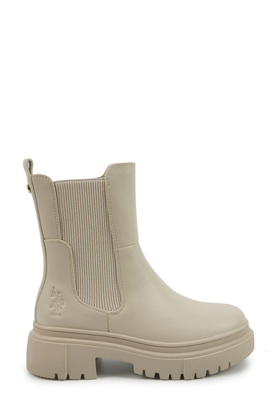 U.S. Polo Assn. WELL 5PR Bej Kadın Chelsea Bot