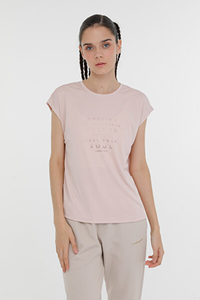 lumberjack WL HAILEY 11GF18 3PR Açık Pembe Kadın Kısa Kol T-Shirt