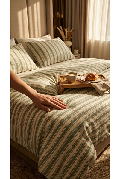 NATURAL LİFE CONCEPT طقم غطاء لحاف فاخر قابل للتنفس مناسب للاستخدام في جميع ا...