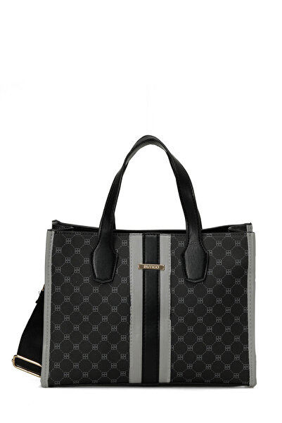 Butigo MNG SERIT DTY KL 4PR Siyah Kadın Kol Çantası